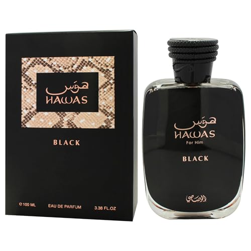 Hawas Black by Rasasi for Men EDP Spray 3.38 oz