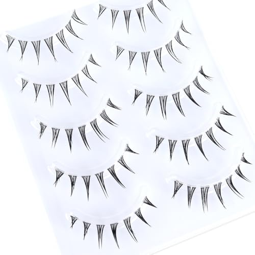 Manga Eyelashes - 5 Pairs Japanese Anime Style False Lashes
