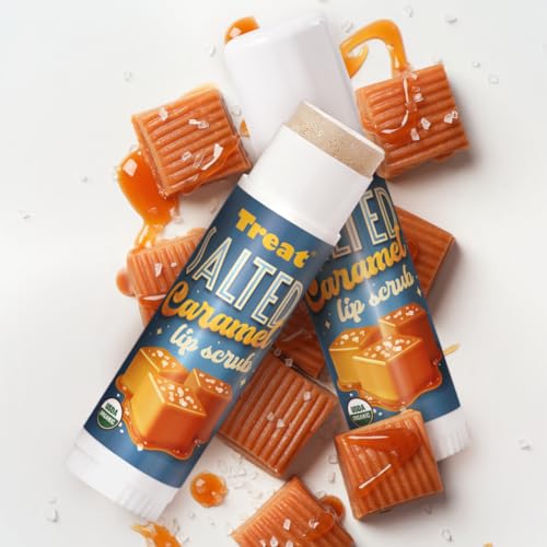 TREAT? Jumbo Lip Scrub - Salted Caramel, Organic & Cruelty Free (.50 OZ)