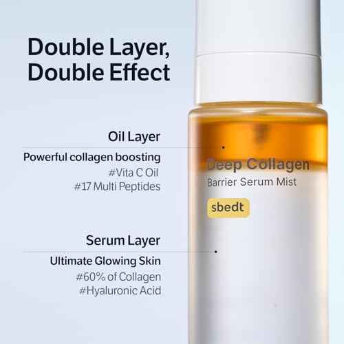 SUNGBOON EDITOR Deep Collagen Barrier Serum Mist | Hydrating & Wrinkle Care Face Mist for Dry Skin | Collagen + Peptides + Vita C | Korean Glass Skin Spray | Stocking Stuffer for Women, 3.38 fl oz