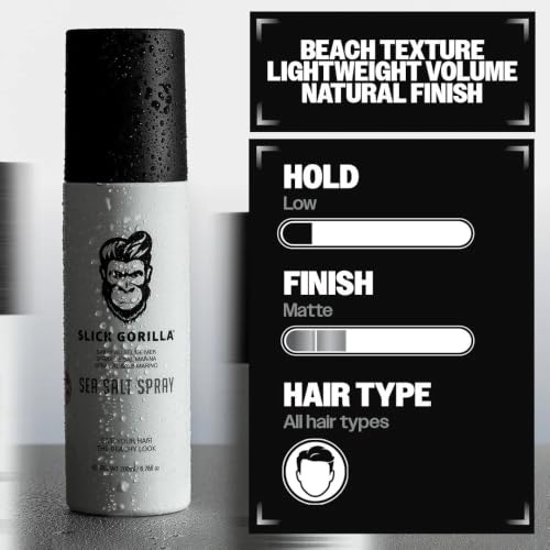 Slick Gorilla Sea Salt Spray for Men - Matte Texture & Volume
