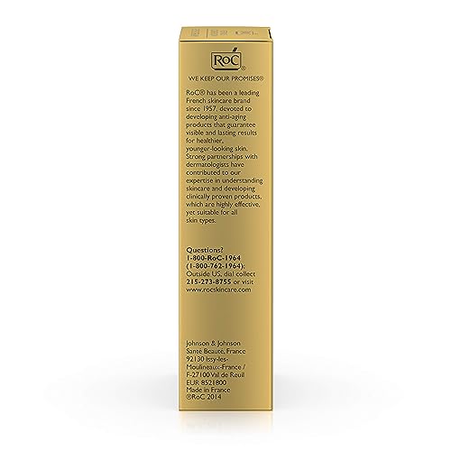 RoC Retinol Correxion Under Eye Cream for Dark Circles & Puffiness, Daily Wrinkle Cream, Anti Aging Line Smoothing Skin Care Treatment for Women and Men, 0.5 oz (Packaging May Vary)