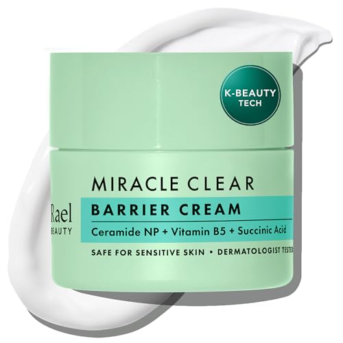 Rael Face Moisturizer, Miracle Clear Barrier Cream ? Lightweight Moisturizer with Succinic Acid and Vitamin B5, Hydration, Korean Skin Care (1.8 oz)