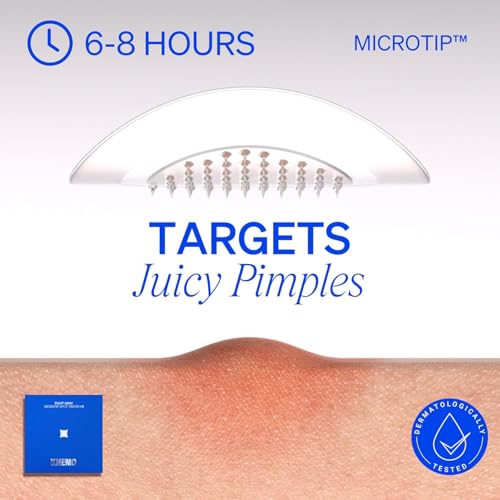 KNEMO Microtip Hydrocolloid Acne Pimple Patches - 8 Pack for Early Zits & Blemishes