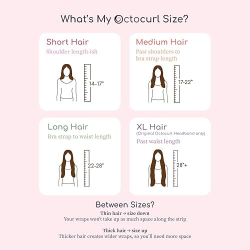 Octocurl No Headband Heatless Hair Curling System - 360 Heat-Free Curls
