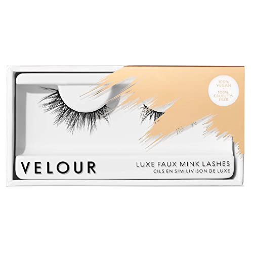 Velour Vegan Luxe Faux Mink Eyelashes, Light & Fluffy False Lash Extensions, Wear up to 20 Times, Luxurious and Natural Lashes, 100% Vegan, Soft and Comfortable, All Eye Shapes