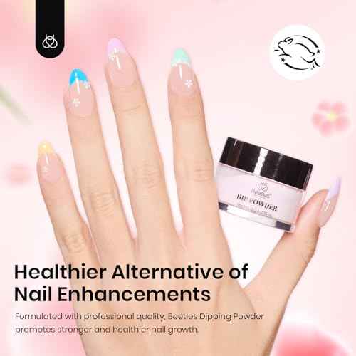 Beetles Dip Powder Nail Kit, 36 Colors Glitter Nude Pink Red Green Pastel Dipping Powder Starter Kit Quick Drying Nail Set for French Nails Art Manicure DIY Salon Gift for Women