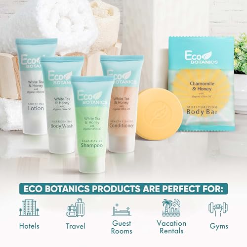 Travel Size 75 Count Hotel Toiletry Set - Paraben Free with Aloe