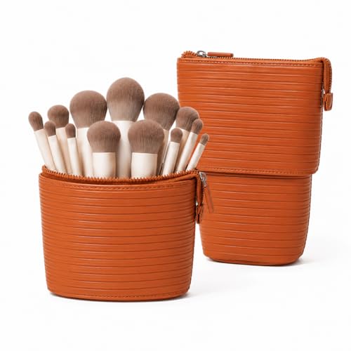 APT 1101 Convertible Makeup Brush Bag & Stand-Up Holder