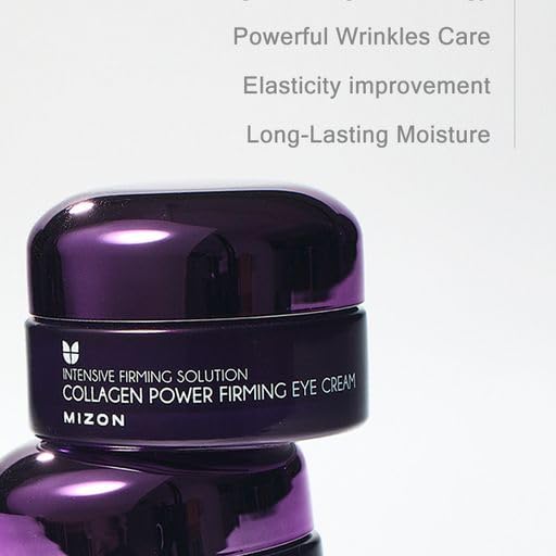 MIZON Collagen Power Firming Eye Cream, Collagen, Anti-wrinkle, elastin booster, Moisturizing, skin elasticity with Hyaluronic Acid. (25ml, 0.84 FL oz)