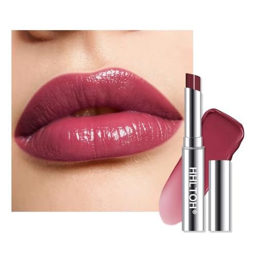 HHLTOH Cherry Wine Red Tinted Lip Balm A-09# 1 Pack Hydrating Lip Oil Stick