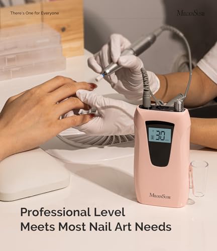 30000 RPM Rechargeable Clip-On Nail Drill SC320D - Low Vibration, Long Battery Life