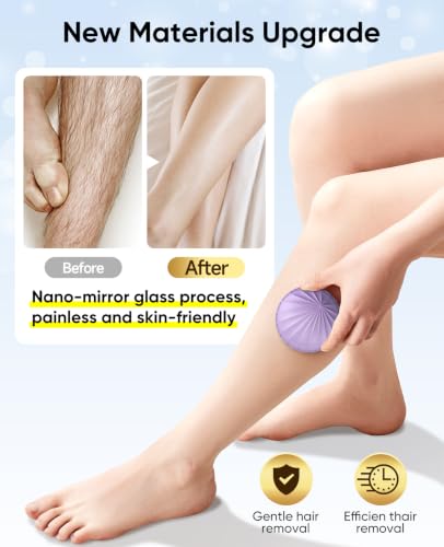 Painless Crystal Hair Remover Device for Smooth Skin - Reusable Epilator