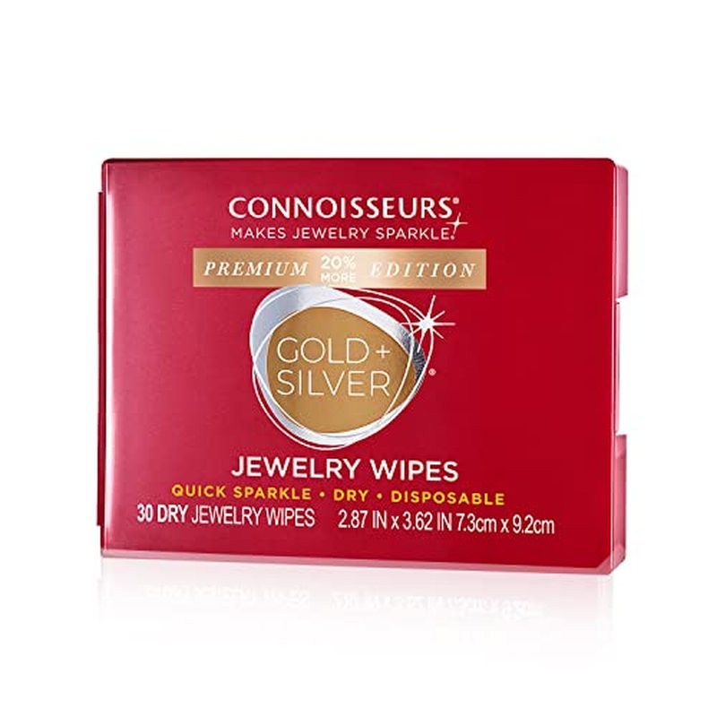 Connoisseurs Compact Jewelry Wipes - Gold & Silver Cleaner