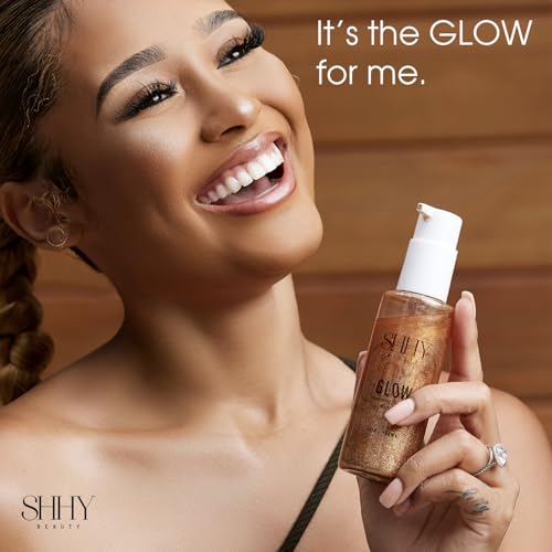 GLOW Hydrating Shimmer Body Oil for Radiant Skin, Shimmer and hydration for all day Glow.