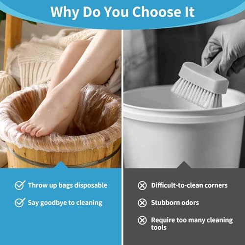25 Disposable Pedicure Liners for Foot Soaking Spa Tub