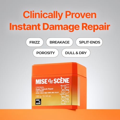 Mise En Scene Argan Oil Hair Mask - Protein Repair for Damaged & Dry Hair