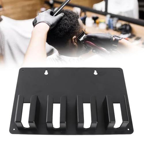 Dioche Hair Clipper Rack - Wall Mounted Storage for 4 Clippers - Easy to Assemble and Versatile Holder for Barber Shop and Home Use - Sturdy Design, Keeps Your Workspace Organized