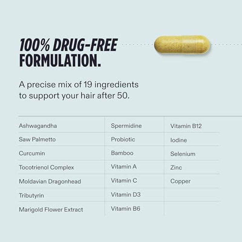 Nutrafol Men 50+ Hair Growth Supplements - 1 Month Supply