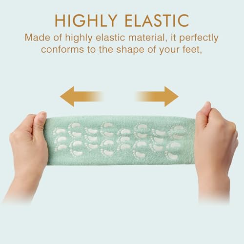 MoyRetty Medium Moisturizing Silicone Gel Socks for Dry Cracked Feet 8.66 Inch