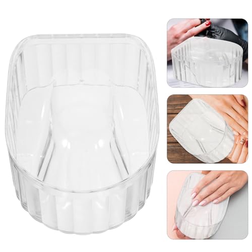 FRCOLOR Nail Soaking Bowl 5.78X4.33X12.30In Gel Polish Remover Bowl for Manicure Hand Soak Softening Cuticles Suitable for Salon and Home Use
