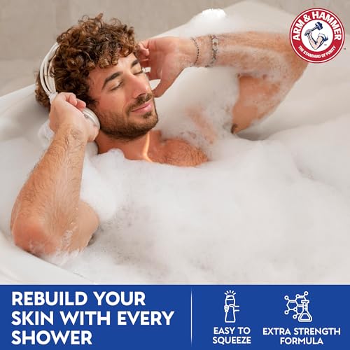 Arm & Hammer Essentials Mens Body Wash - Ultra Max 3-in-1 Cool Water 22.5oz - Mens 3 in 1 Shampoo Conditioner Body Wash - Non Toxic Body Wash