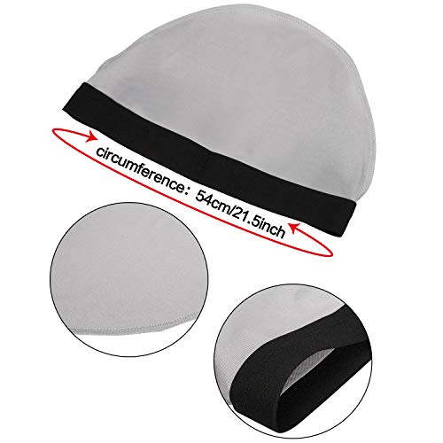 SATINIOR Men's Silky Wave Caps - 9-Pack Elastic Band Wave Hats for Men