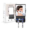 Ettori Fogless Shower Mirror with 1X/3X Magnification & Shelf