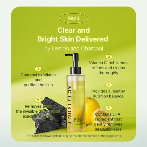 Black Lemon Cleansing Oil 200ml - Makeup & Sunscreen Remover