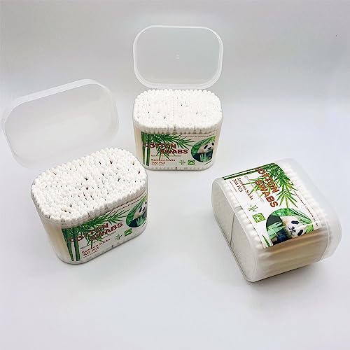 Biodegradable Bamboo Cotton Swabs, 900 Count