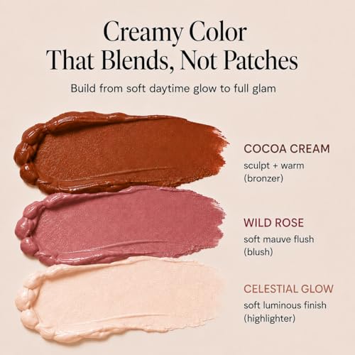 Cream Contour Stick Set – Blush, Bronzer & Highlighter Trio