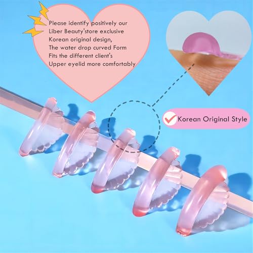 Lash Lift Pads Self-Sticky Shields 5 Size No Glue Eyelash