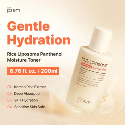 MAKEP:REM Rice Liposome Moisture Toner for Sensitive Skin, 6.76 fl oz