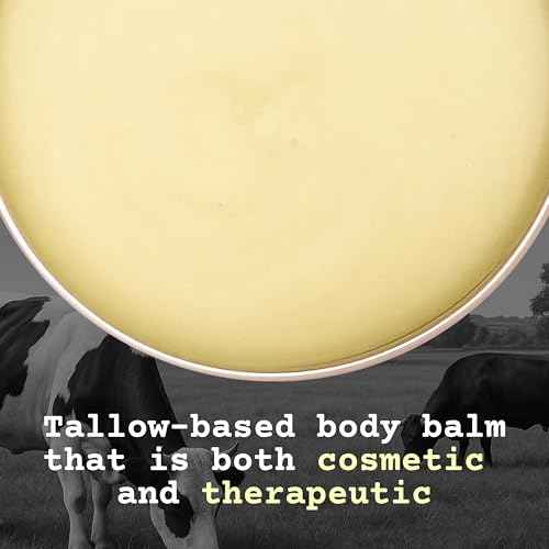 The Tallowed Truth F-Balm Tallow ? Grass-fed, Grass-finished Tallow ? 5 Ingredients Only ? Canadian-made All Purpose Tallow Balm ? Made in Canada ? Tallow for Face & Body (2 oz (1-Pack), Unscented)
