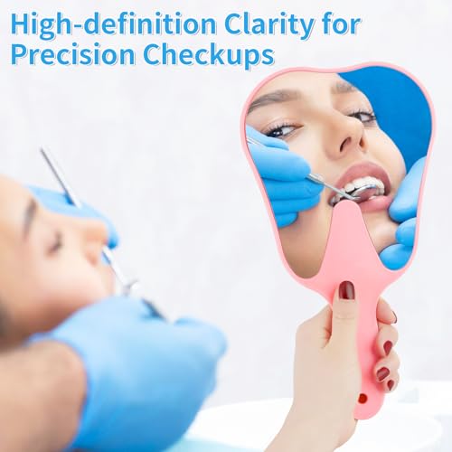 Tooth Shaped Handheld Mirror with Handle – Dental & Makeup