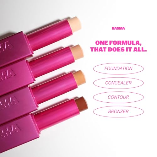 BASMA Foundation Stick - Buildable Coverage with Aloe Vera & Vitamin E