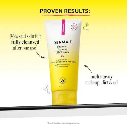 Derma E Vitamin C Foaming Oil Cleanser, 6 Fl Oz