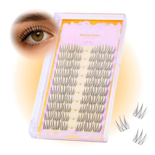 Ninetynine Dreams 60PC K-Pop Idol Spiky Lash Clusters - Reusable & Comfortable