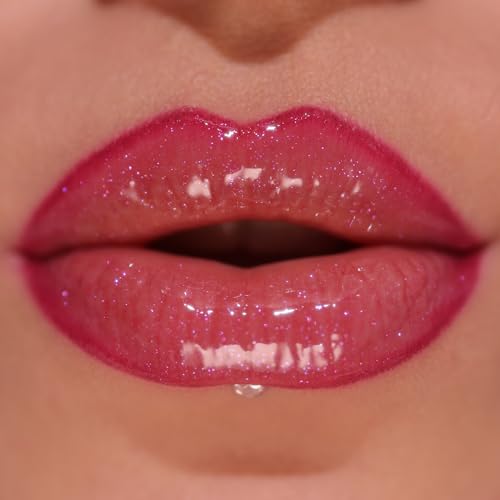Pout Bomb Shimmer Lip Gloss - High-Shine Berry Lustre