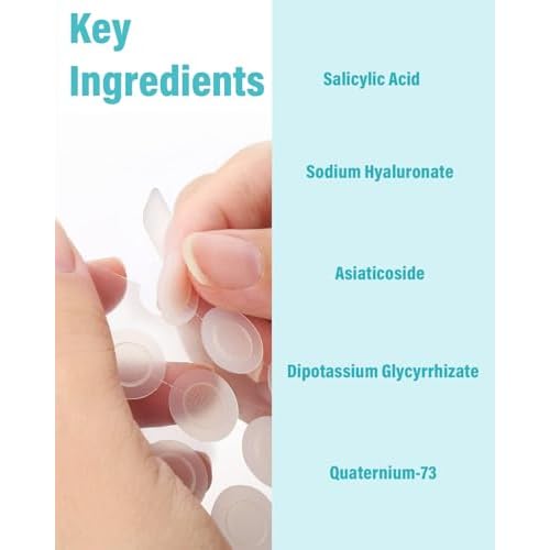 Microdart Acne Patch (72 Patches) - Hyaluronate, Salicylic Acid, Vitamin C, Microdart Pimple Patch for Deep, Early Stage and Hidden Pimples (72 Count (Pack of 1))