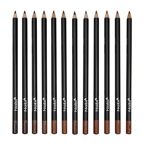 Nabi Lip Liner Pencil Set 12 Brown Shades