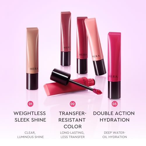 HERA Sensual Tinted Shine Lip Serum #370 Redwood - 12-Hour Hydrating Stain