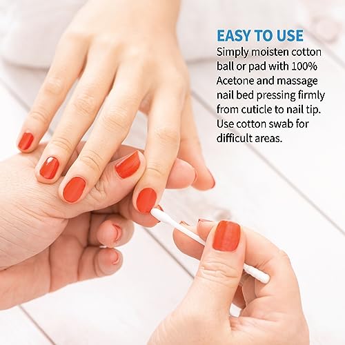 ForPro 100% Pure Acetone Nail Polish Remover - Gel & Glue Remover, 16 fl oz