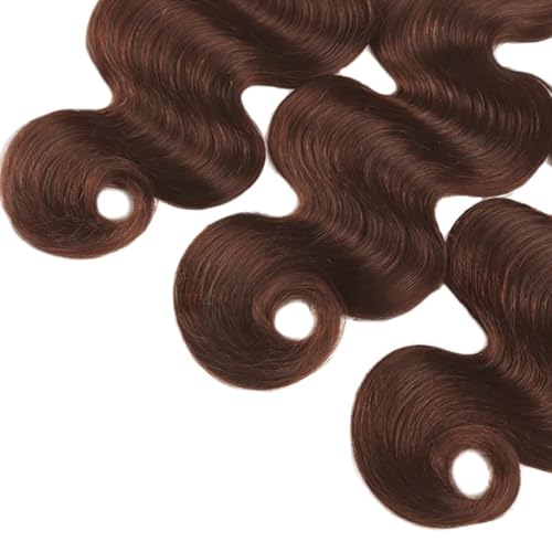 #4 Chocolate Brown Body Wave Human Hair Bundle 22-26 Inch