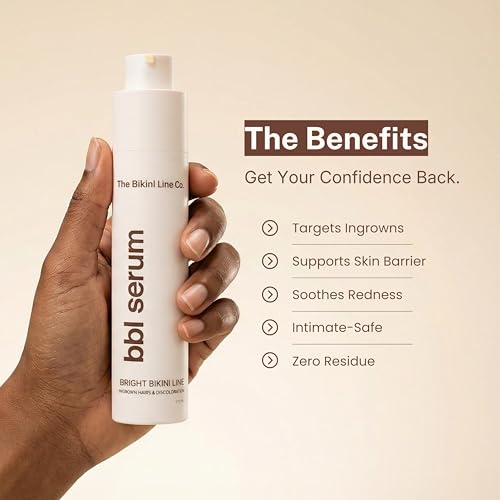 BBL Serum ? 3-in-1 Bikini Line Care, Fragrance-Free Post-Hair Removal Serum with Salicylic Acid & Niacinamide, Helps Reduce the Look of Ingrown Bumps & Irritation, Designed for Sensitive Skin