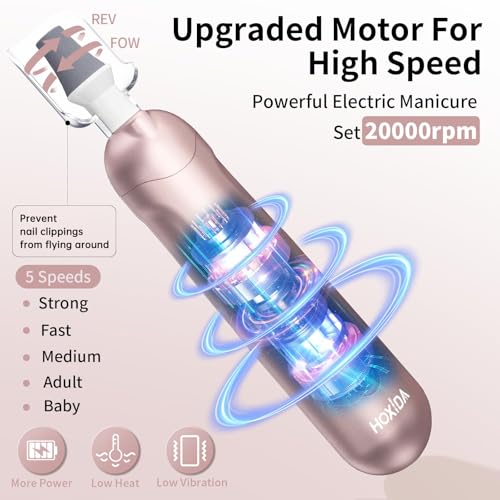 Cordless Electric Nail Drill Kit for Thick Toenails & Foot Care