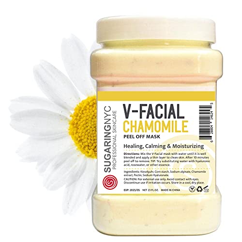 Sugaring NYC Chamomile Vajacial Jelly Mask Peel-Off Bikini, Underarms Area Peel Mask - Chamomile - Professional Size 23oz
