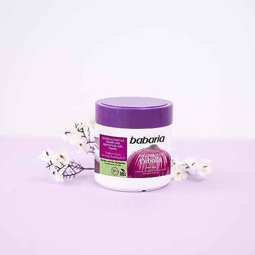 Babaria Onion Hair Mask - No Smell, No Tears - Purifying and Antioxidant Properties - Improves Hair Growth - Adds Gloss and Shine - Reduce Itchy Scalp, Dandruff, and Frizz - 13.5 oz Masque