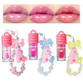 Dulele 3PCS Hydrating Lip Gloss Set with Keychain