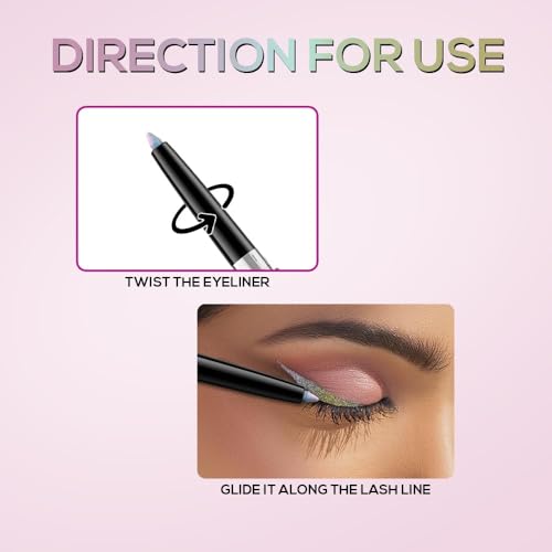 RENEE Holographic Eyeliner, Smudge-Proof & Long-Lasting, Easy Glide & Quick-Drying Formula with Monochrome Effect, Intense Color Pay-Off, Infused with Vitamin E, 04 Neptune